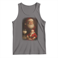 Funny Christmas Santa Drinking Milk Dank Meme Tank Top - Wonder Print Shop
