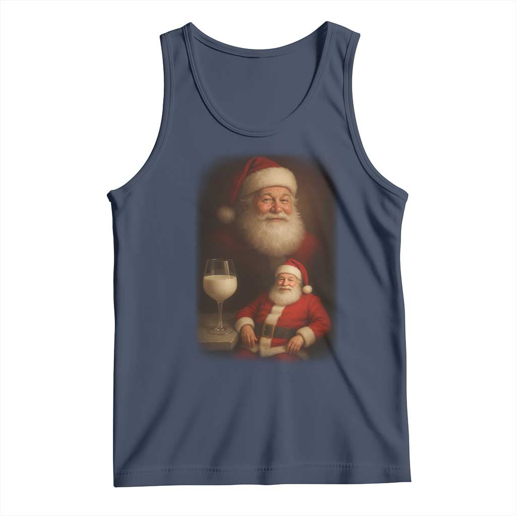 Funny Christmas Santa Drinking Milk Dank Meme Tank Top - Wonder Print Shop