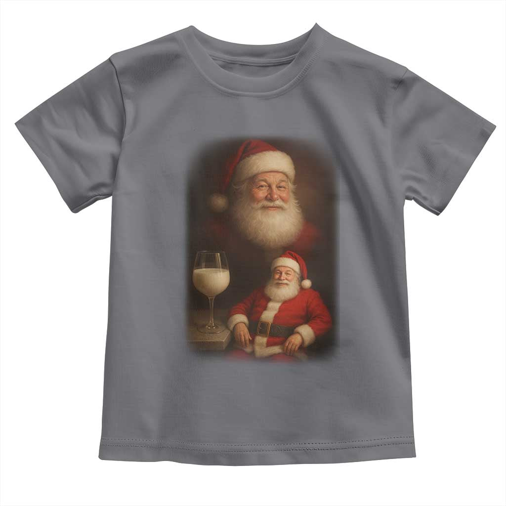 Funny Christmas Santa Drinking Milk Dank Meme Toddler T Shirt - Wonder Print Shop