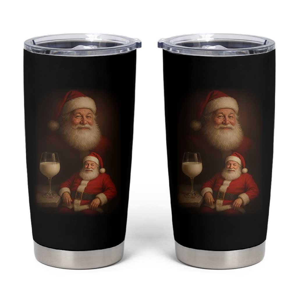 Funny Christmas Santa Drinking Milk Dank Meme Tumbler Cup - Wonder Print Shop