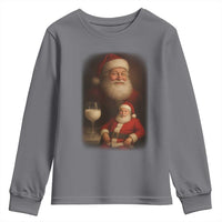 Funny Christmas Santa Drinking Milk Dank Meme Youth Sweatshirt - Wonder Print Shop