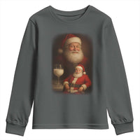 Funny Christmas Santa Drinking Milk Dank Meme Youth Sweatshirt - Wonder Print Shop