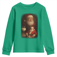 Funny Christmas Santa Drinking Milk Dank Meme Youth Sweatshirt - Wonder Print Shop