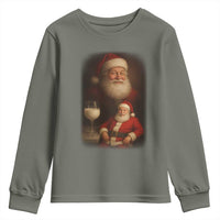 Funny Christmas Santa Drinking Milk Dank Meme Youth Sweatshirt - Wonder Print Shop