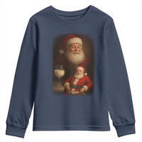 Funny Christmas Santa Drinking Milk Dank Meme Youth Sweatshirt - Wonder Print Shop