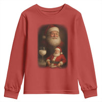 Funny Christmas Santa Drinking Milk Dank Meme Youth Sweatshirt - Wonder Print Shop
