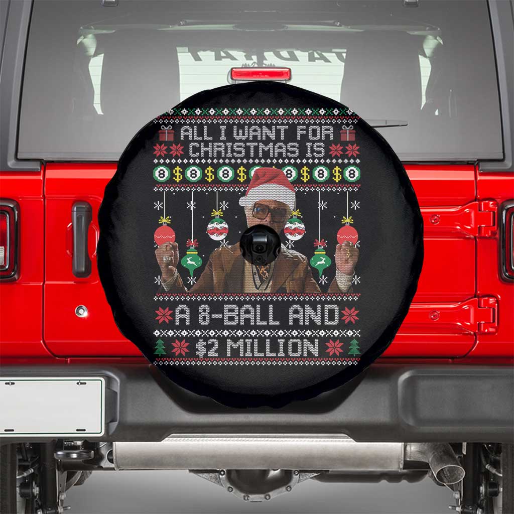 Funny Christmas Billy Meme Spare Tire Cover All I Want For Christmas Is A 8 Ball And 2 Million Dollars - Wonder Print Shop