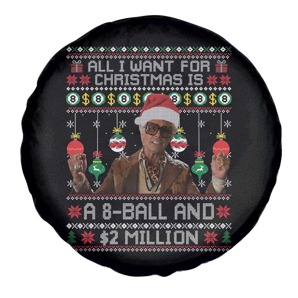 Funny Christmas Billy Meme Spare Tire Cover All I Want For Christmas Is A 8 Ball And 2 Million Dollars - Wonder Print Shop