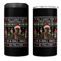 Funny Christmas Billy Meme 4 in 1 Can Cooler Tumbler All I Want For Christmas Is A 8 Ball And 2 Million Dollars - Wonder Print Shop