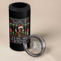 Funny Christmas Billy Meme 4 in 1 Can Cooler Tumbler All I Want For Christmas Is A 8 Ball And 2 Million Dollars - Wonder Print Shop
