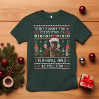 Funny Christmas Billy Meme T Shirt All I Want For Christmas Is A 8 Ball And 2 Million Dollars - Wonder Print Shop