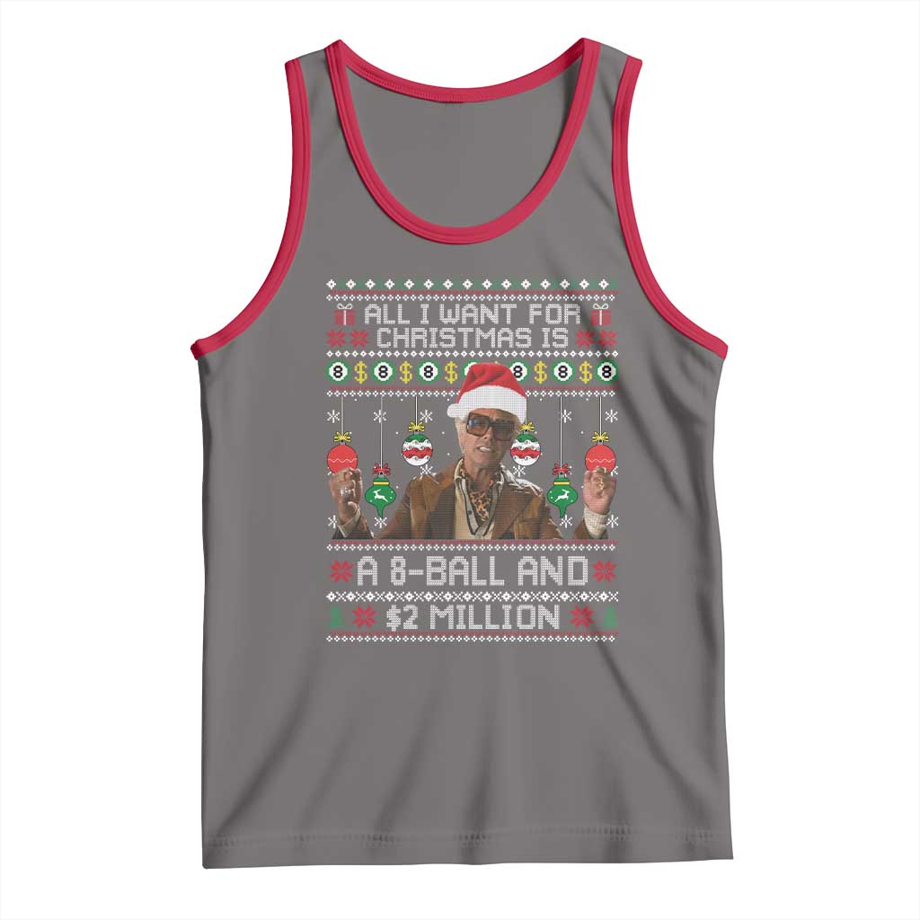 Funny Christmas Billy Meme Tank Top All I Want For Christmas Is A 8 Ball And 2 Million Dollars - Wonder Print Shop