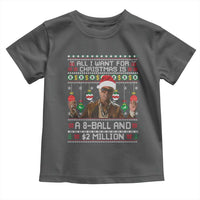 Funny Christmas Billy Meme Toddler T Shirt All I Want For Christmas Is A 8 Ball And 2 Million Dollars - Wonder Print Shop