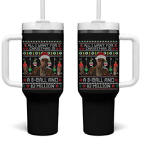 Funny Christmas Billy Meme Tumbler With Handle All I Want For Christmas Is A 8 Ball And 2 Million Dollars - Wonder Print Shop