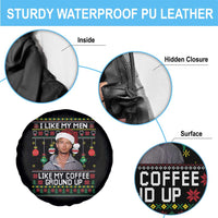 Funny Christmas Jeffrey Dahmer Spare Tire Cover I Like My Men Like My Coffee Ground Up Serial Killer - Wonder Print Shop