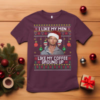 Funny Christmas Jeffrey Dahmer T Shirt I Like My Men Like My Coffee Ground Up Serial Killer - Wonder Print Shop