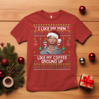 Funny Christmas Jeffrey Dahmer T Shirt I Like My Men Like My Coffee Ground Up Serial Killer - Wonder Print Shop