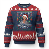 Funny Xmas Jeffrey Dahmer Ugly Christmas Sweater I Like My Men Like My Coffee Ground Up Serial Killer - Wonder Print Shop