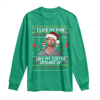 Funny Christmas Jeffrey Dahmer Long Sleeve Shirt I Like My Men Like My Coffee Ground Up Serial Killer - Wonder Print Shop