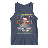 Funny Christmas Jeffrey Dahmer Tank Top I Like My Men Like My Coffee Ground Up Serial Killer - Wonder Print Shop