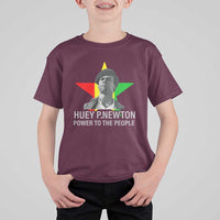 Huey P.Newton Power To The People T Shirt For Kid Black Panther Party Black History Month