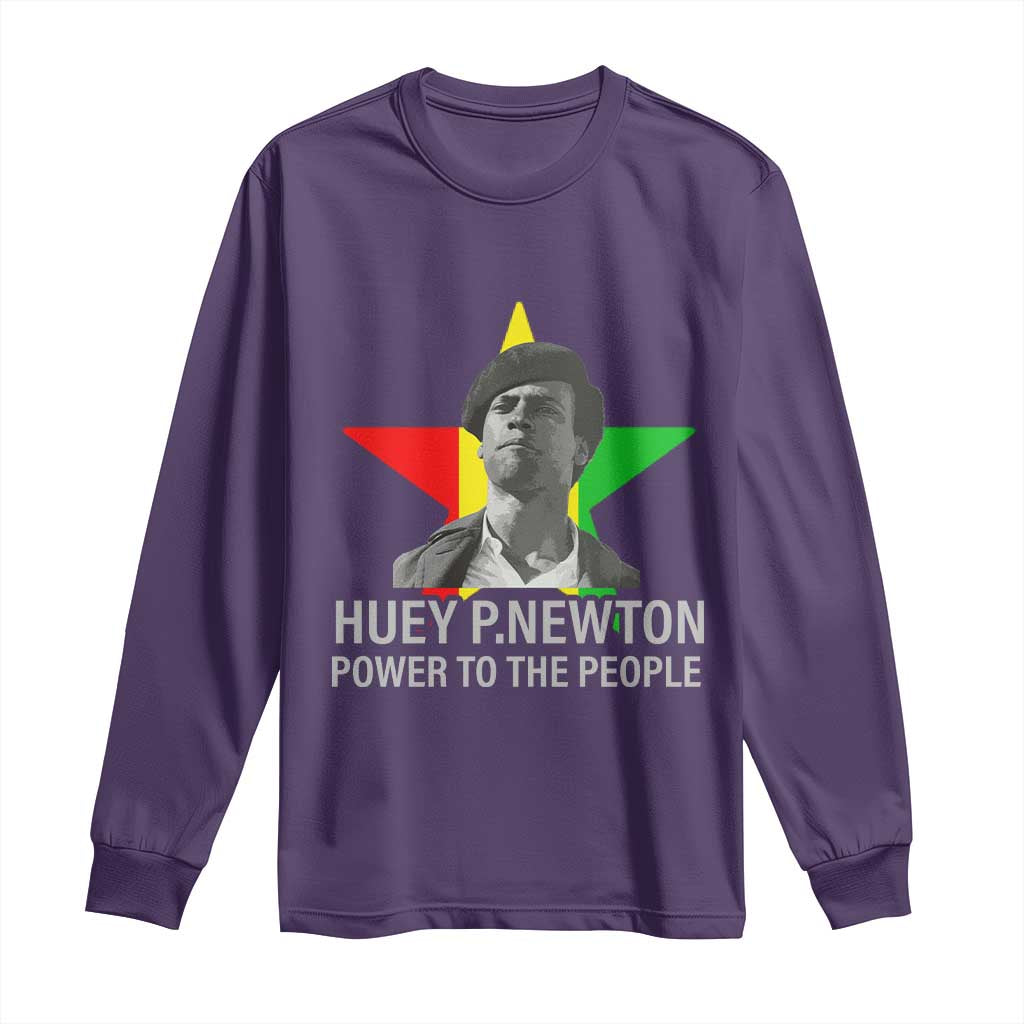 Huey P.Newton Power To The People Long Sleeve Shirt Black Panther Party Black History Month