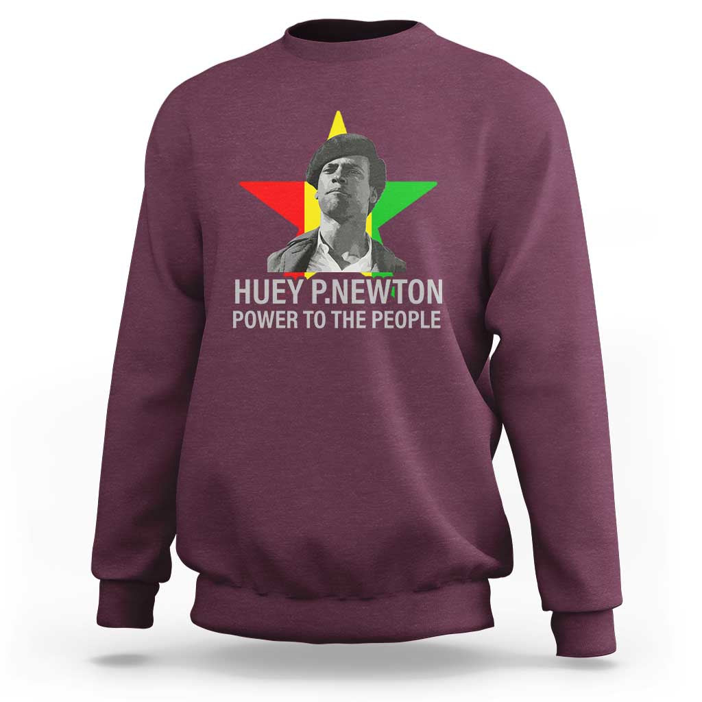 Huey P.Newton Power To The People Sweatshirt Black Panther Party Black History Month
