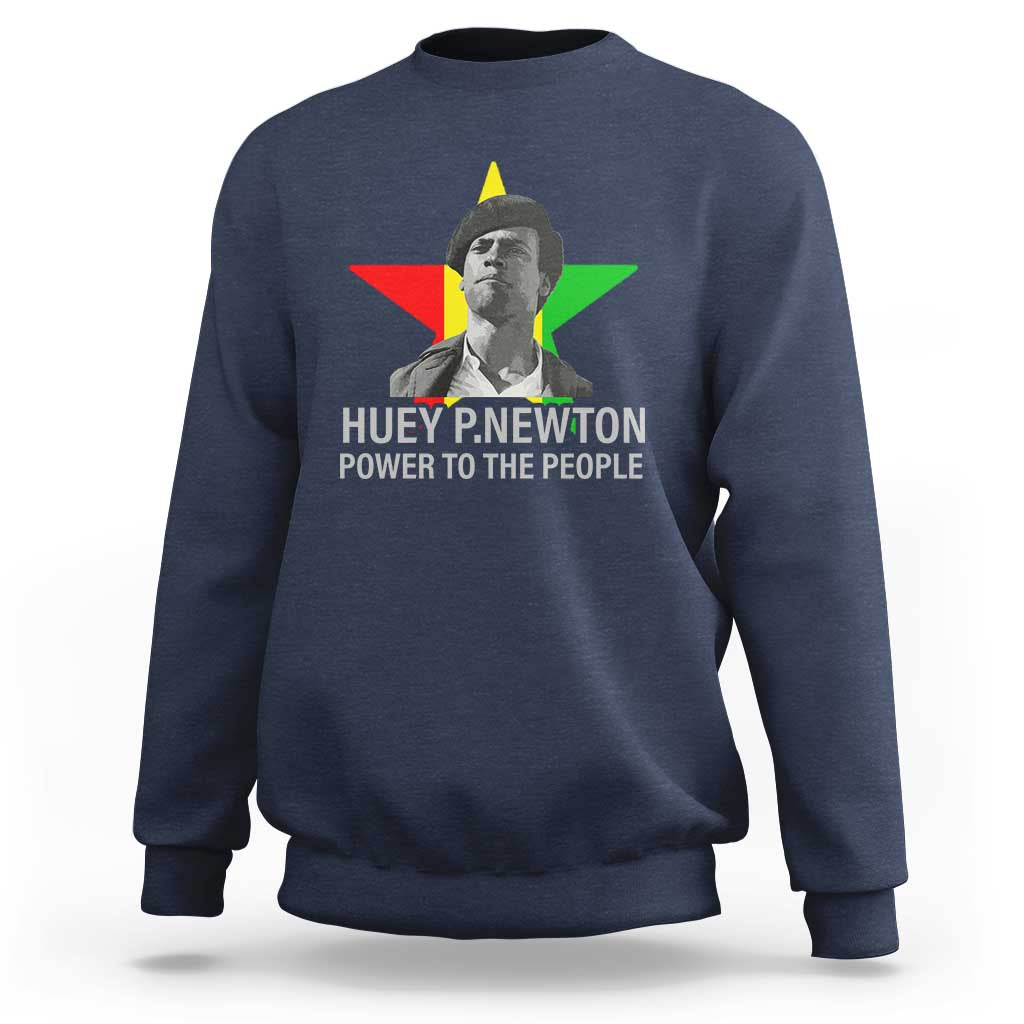 Huey P.Newton Power To The People Sweatshirt Black Panther Party Black History Month