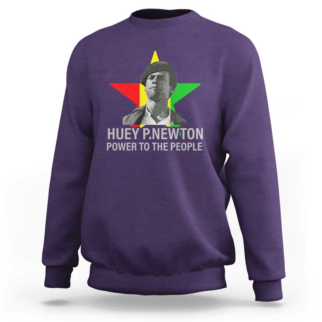 Huey P.Newton Power To The People Sweatshirt Black Panther Party Black History Month