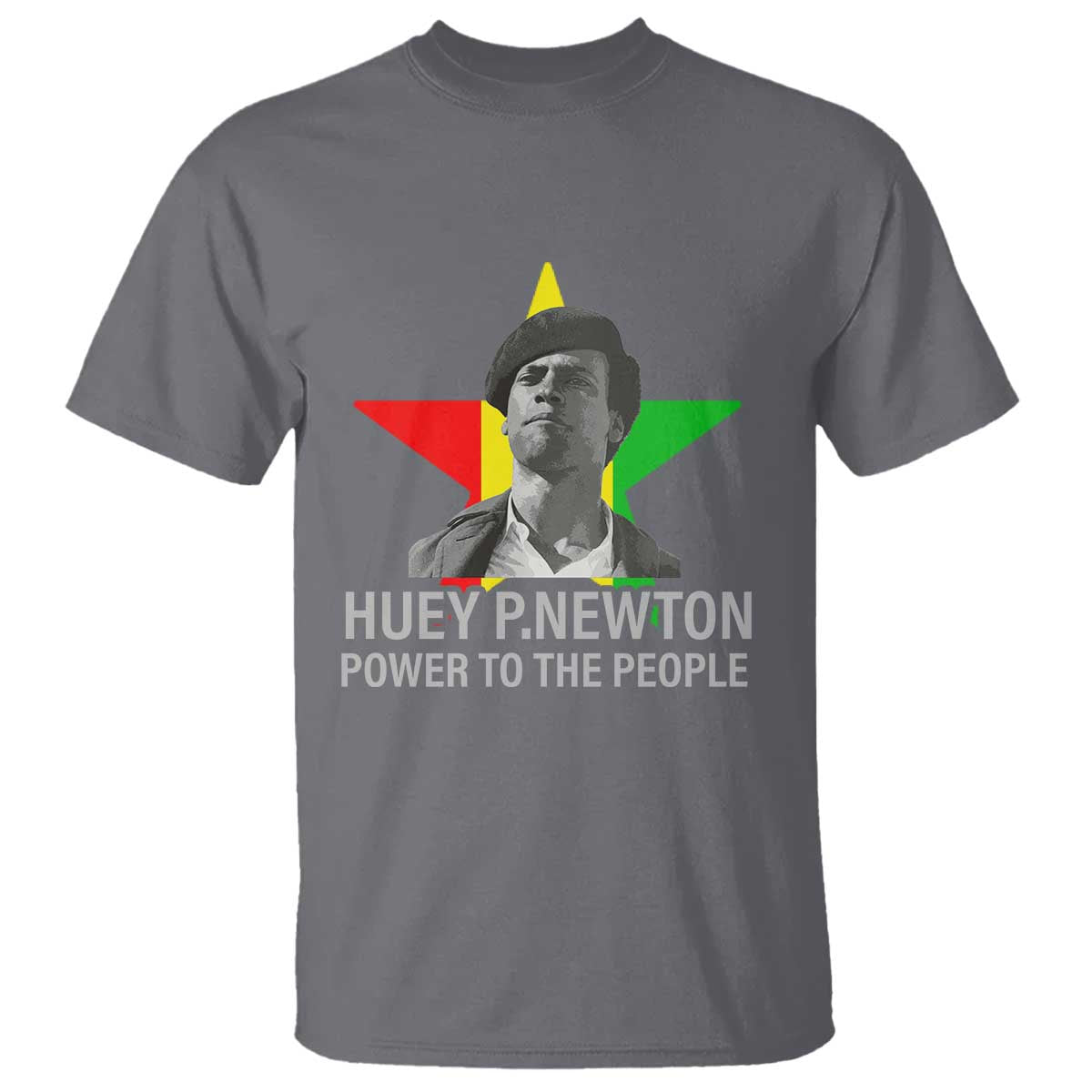 Huey P.Newton Power To The People T Shirt Black Panther Party Black History Month