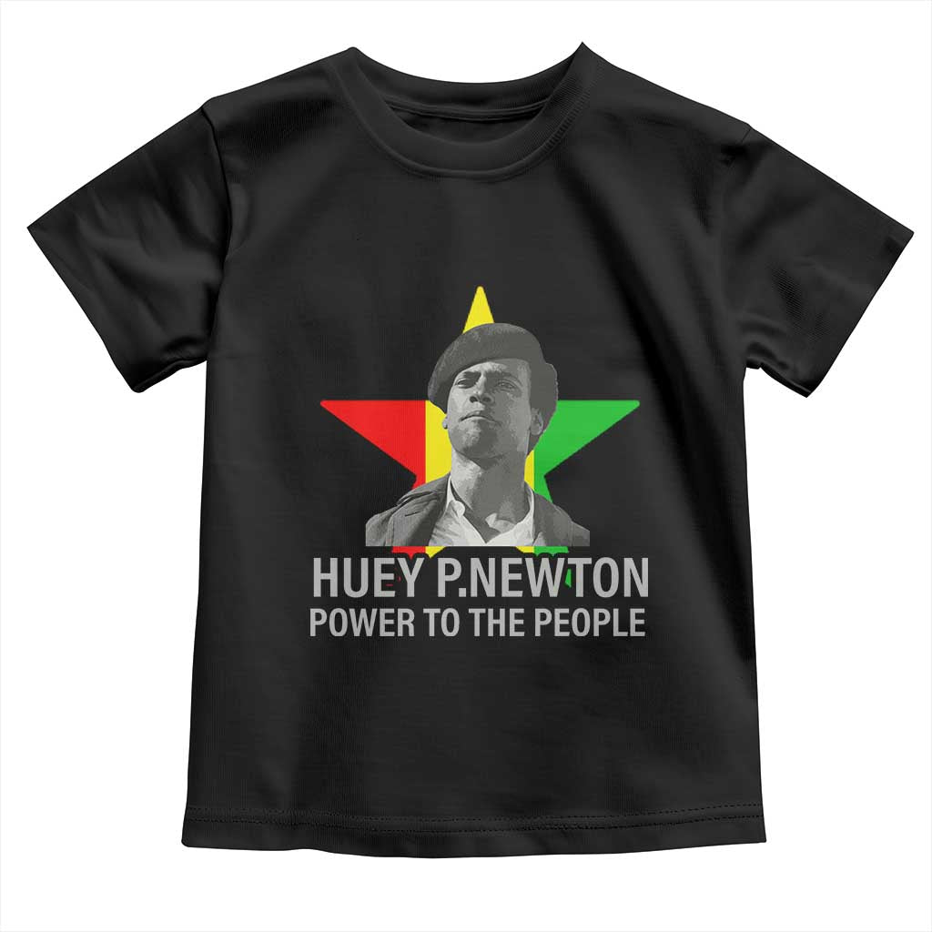 Huey P.Newton Power To The People Toddler T Shirt Black Panther Party Black History Month
