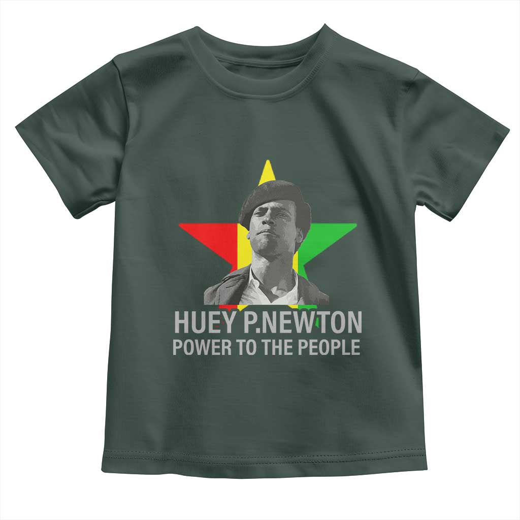 Huey P.Newton Power To The People Toddler T Shirt Black Panther Party Black History Month