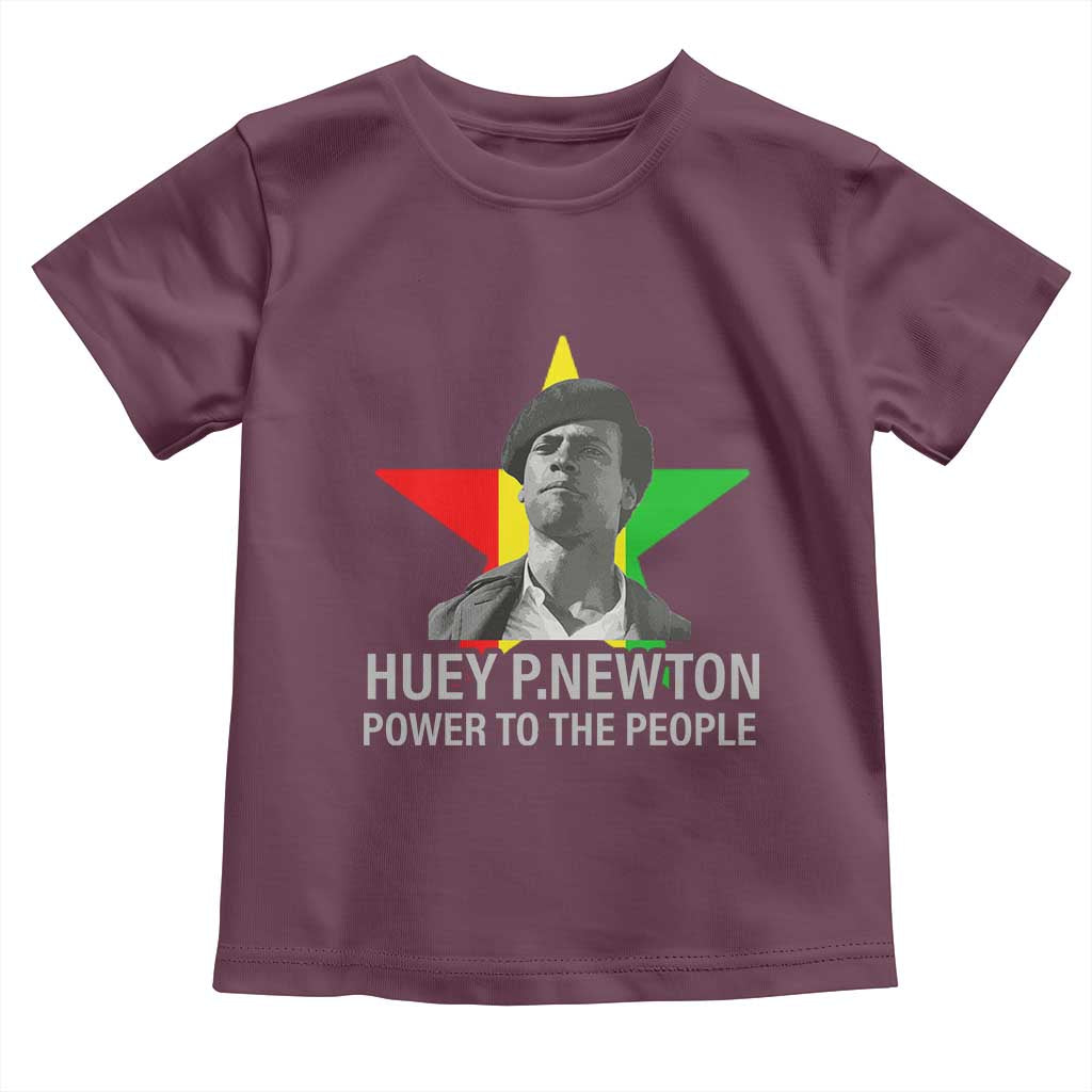 Huey P.Newton Power To The People Toddler T Shirt Black Panther Party Black History Month