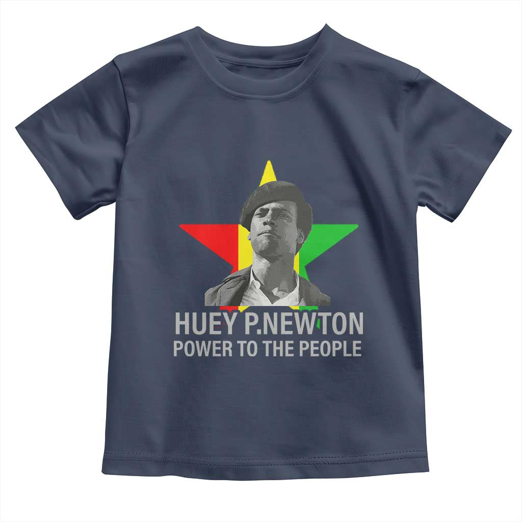 Huey P.Newton Power To The People Toddler T Shirt Black Panther Party Black History Month