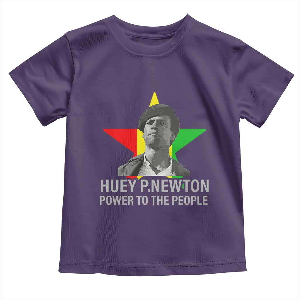Huey P.Newton Power To The People Toddler T Shirt Black Panther Party Black History Month