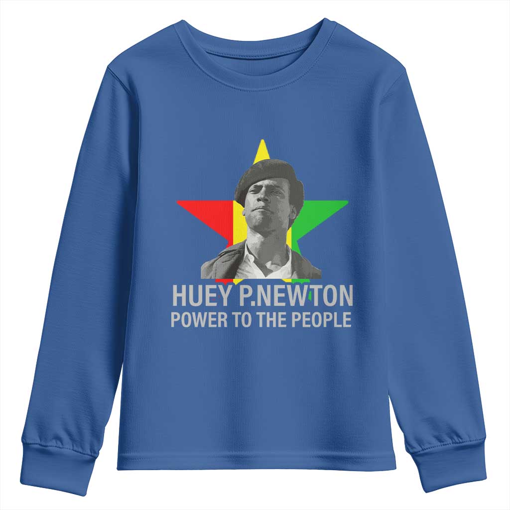 Huey P.Newton Power To The People Youth Sweatshirt Black Panther Party Black History Month
