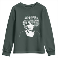 Angela Davis Quotes Youth Sweatshirt I Am No Longer Accepting The Things I Cannot Change Black History Month