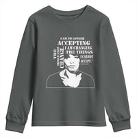 Angela Davis Quotes Youth Sweatshirt I Am No Longer Accepting The Things I Cannot Change Black History Month