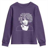 Angela Davis Quotes Youth Sweatshirt I Am No Longer Accepting The Things I Cannot Change Black History Month