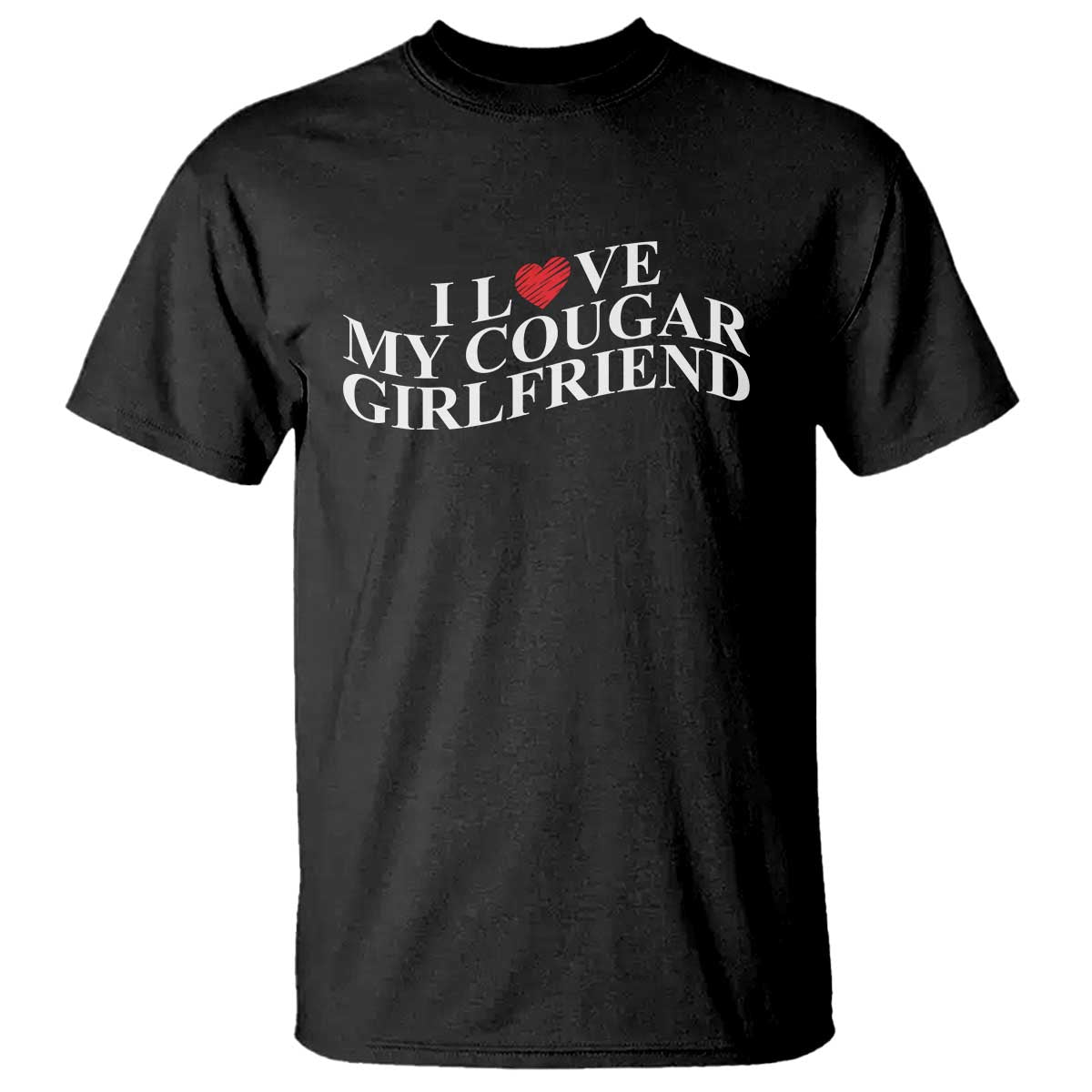 Funny I Love My Cougar Girlfriend T Shirt Boyfriend Valentines Couple Matching