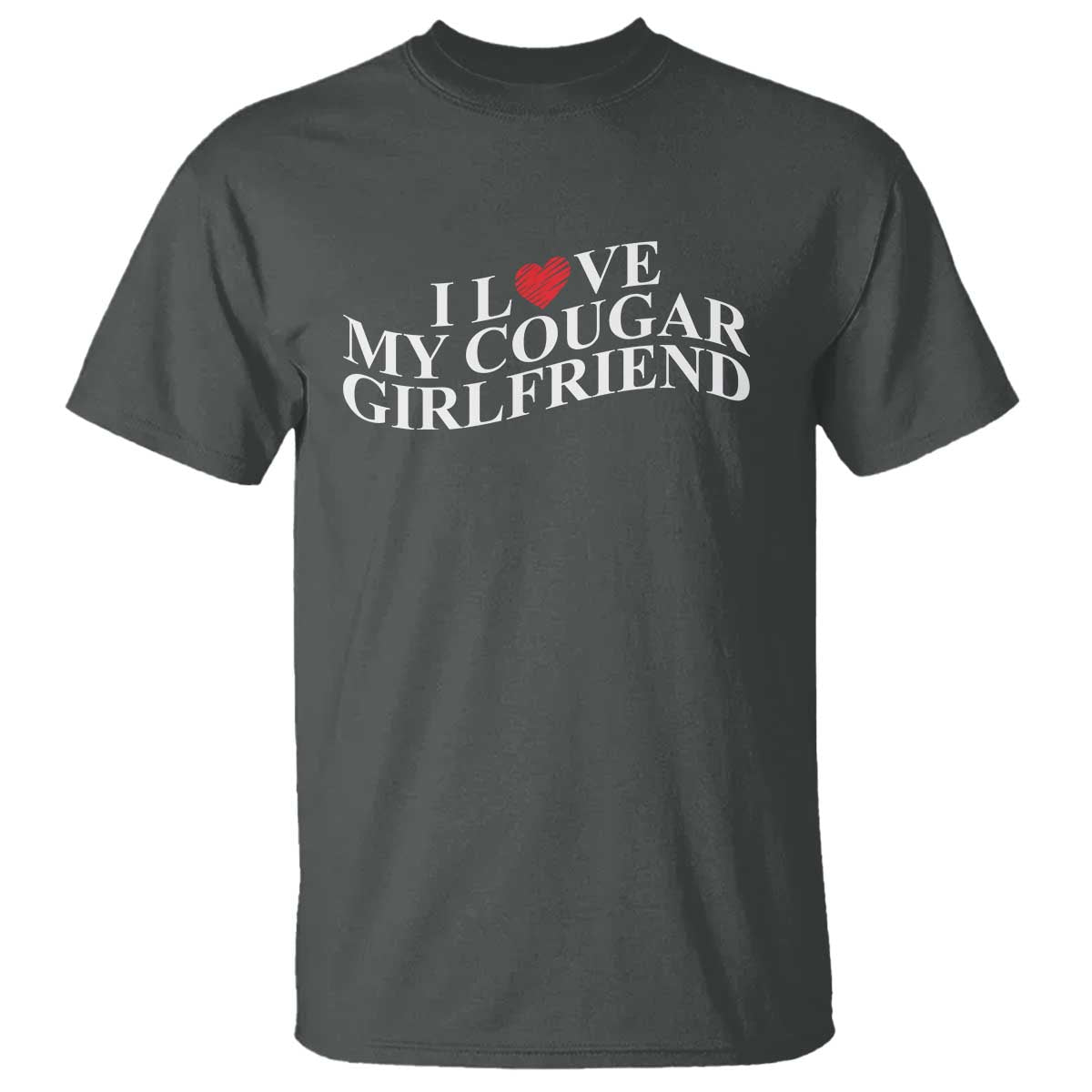 Funny I Love My Cougar Girlfriend T Shirt Boyfriend Valentines Couple Matching