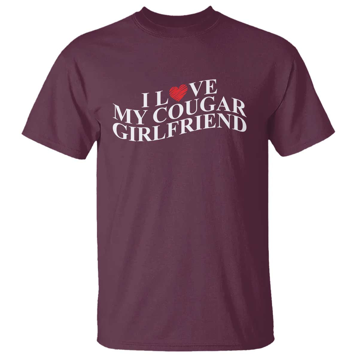 Funny I Love My Cougar Girlfriend T Shirt Boyfriend Valentines Couple Matching