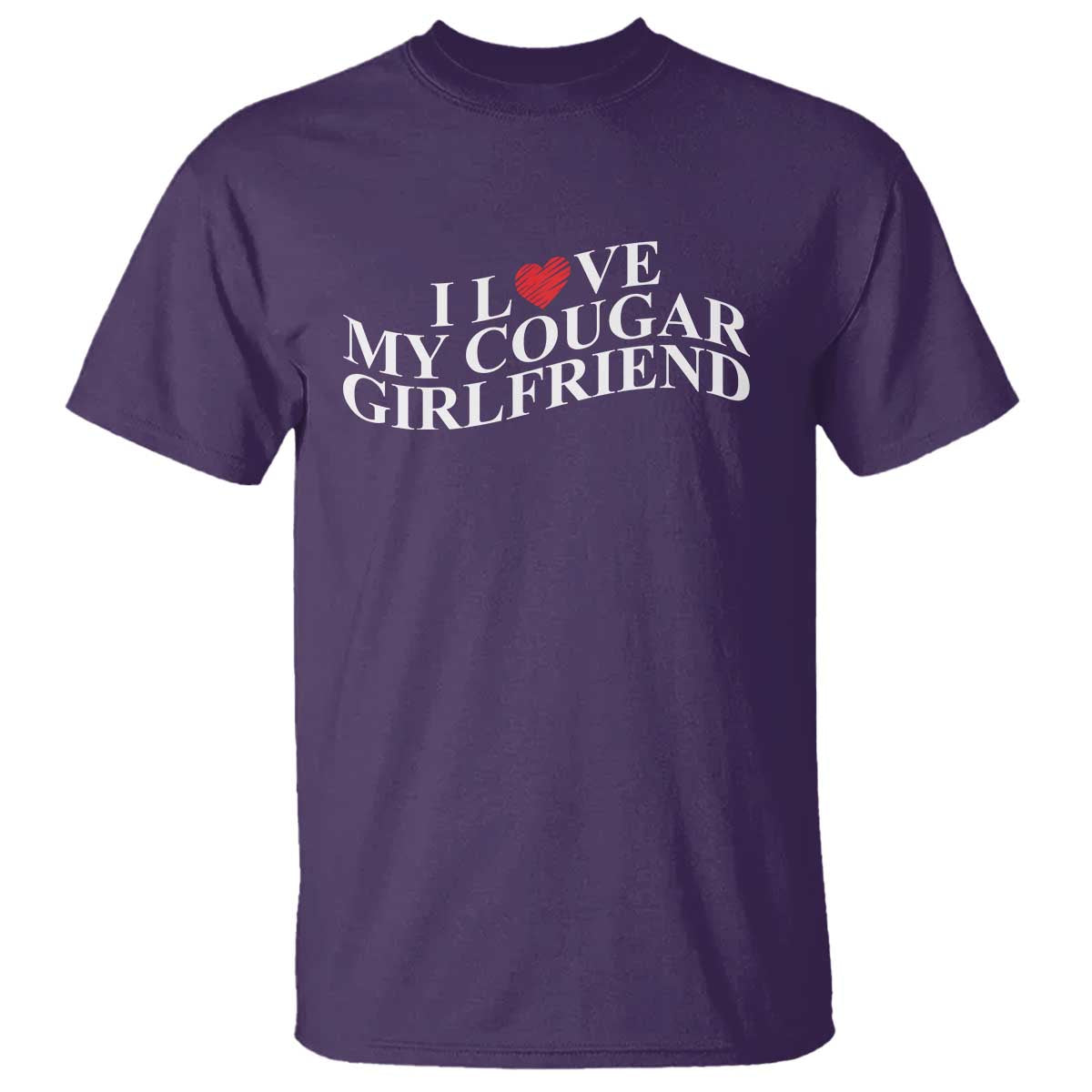 Funny I Love My Cougar Girlfriend T Shirt Boyfriend Valentines Couple Matching