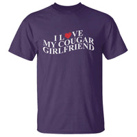 Funny I Love My Cougar Girlfriend T Shirt Boyfriend Valentines Couple Matching