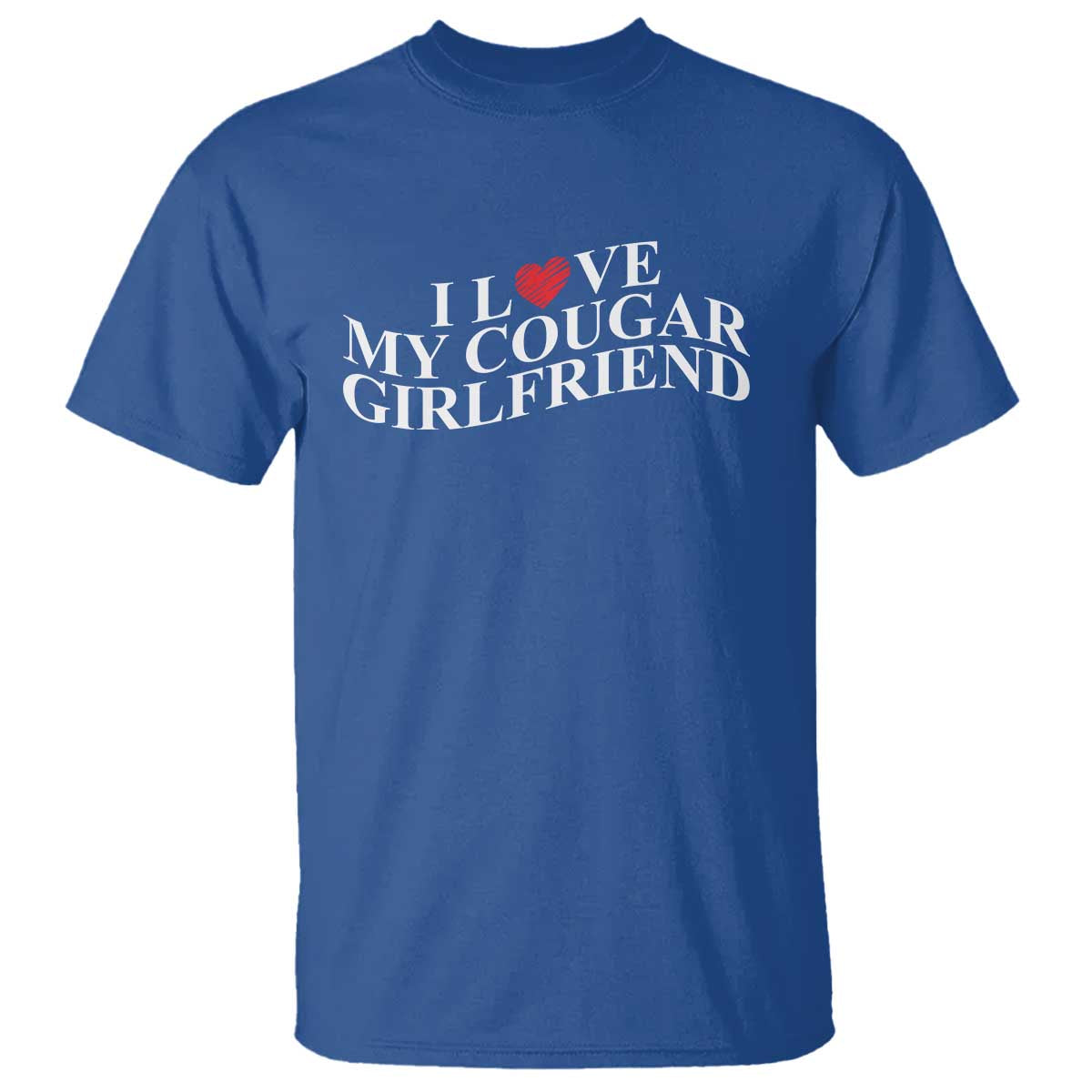 Funny I Love My Cougar Girlfriend T Shirt Boyfriend Valentines Couple Matching