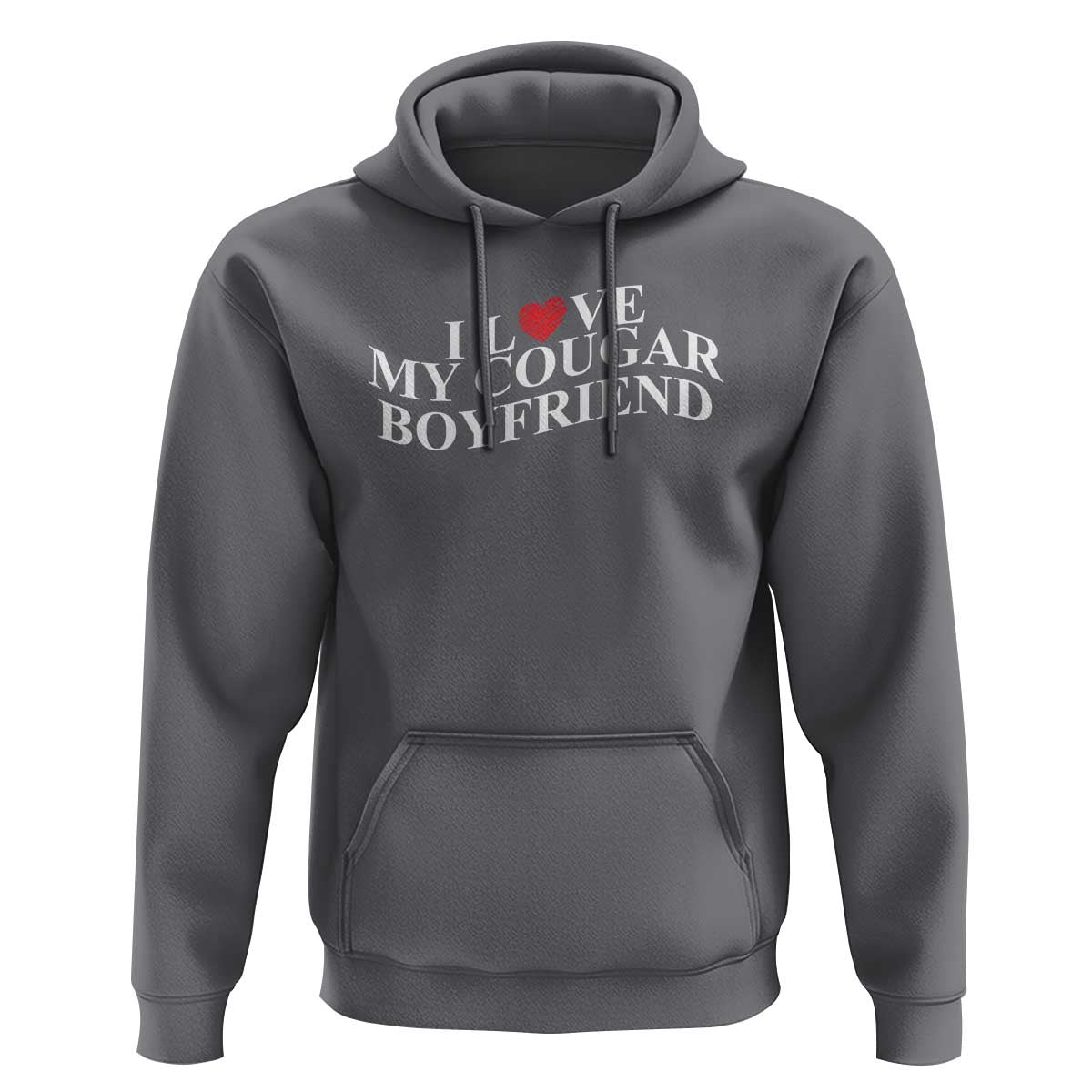 Funny I Love My Cougar Boyfriend Hoodie Girlfriend Valentines Couple Matching