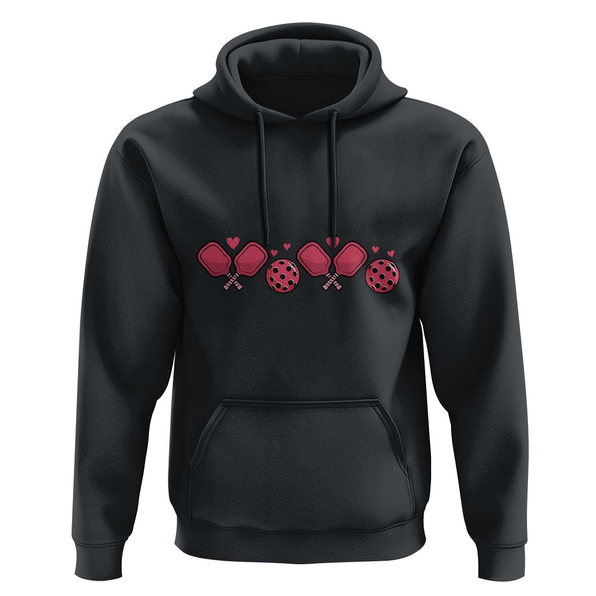 Funny Valentine's Day Xoxo Pink Pickleball Hoodie