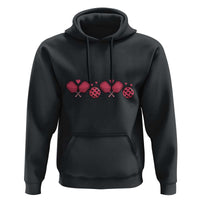 Funny Valentine's Day Xoxo Pink Pickleball Hoodie
