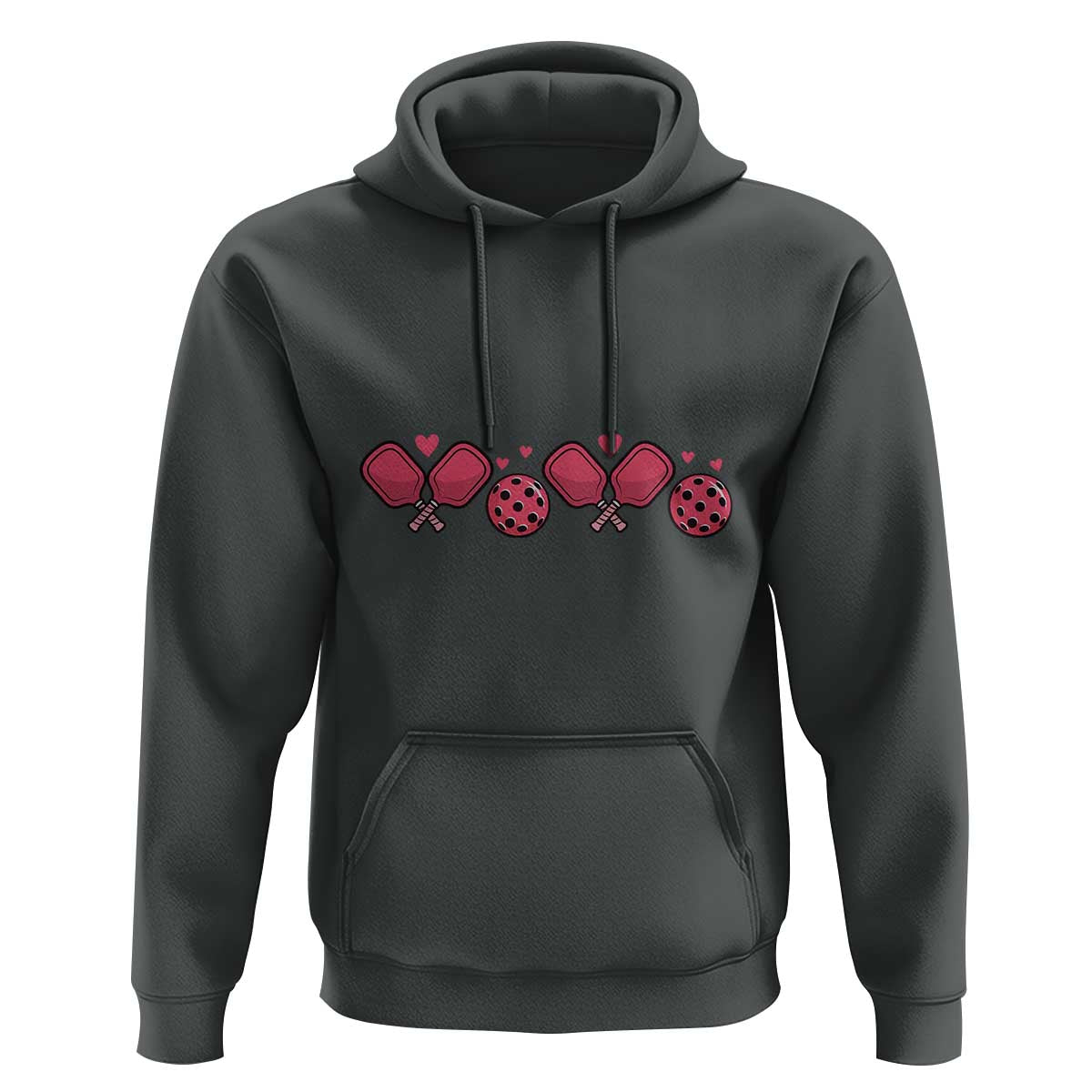 Funny Valentine's Day Xoxo Pink Pickleball Hoodie