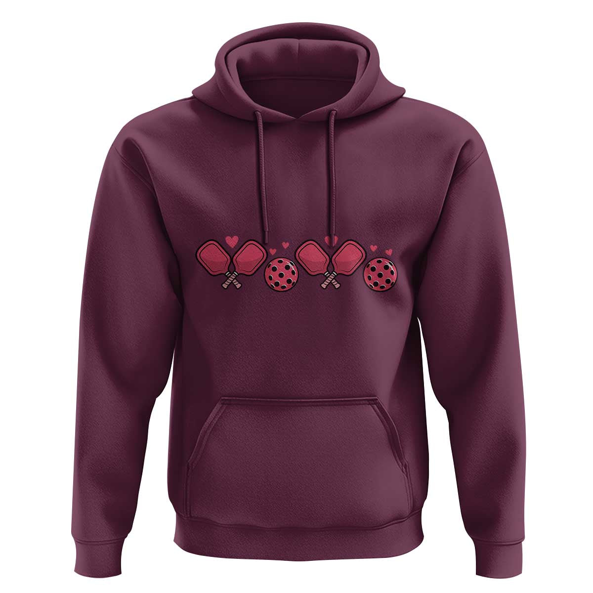Funny Valentine's Day Xoxo Pink Pickleball Hoodie